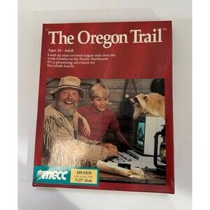 Vintage Retro The Oregon Trail Video Computer Game MS-DOC MECC Disk